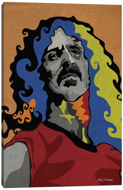 Frank Zappa Canvas Art Print - Edú Marron