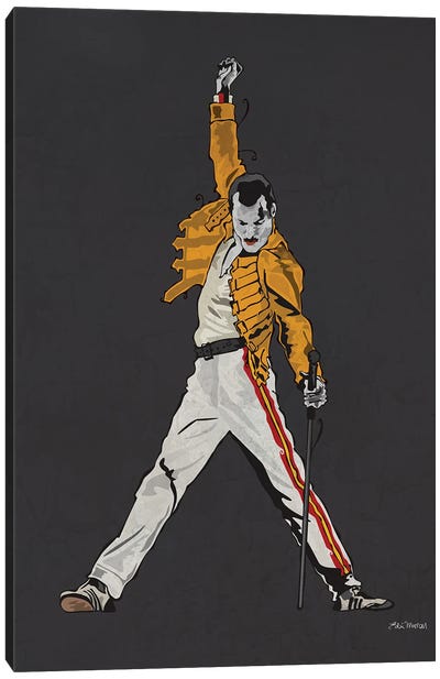 Freddie Mercury Canvas Art Print - Edú Marron