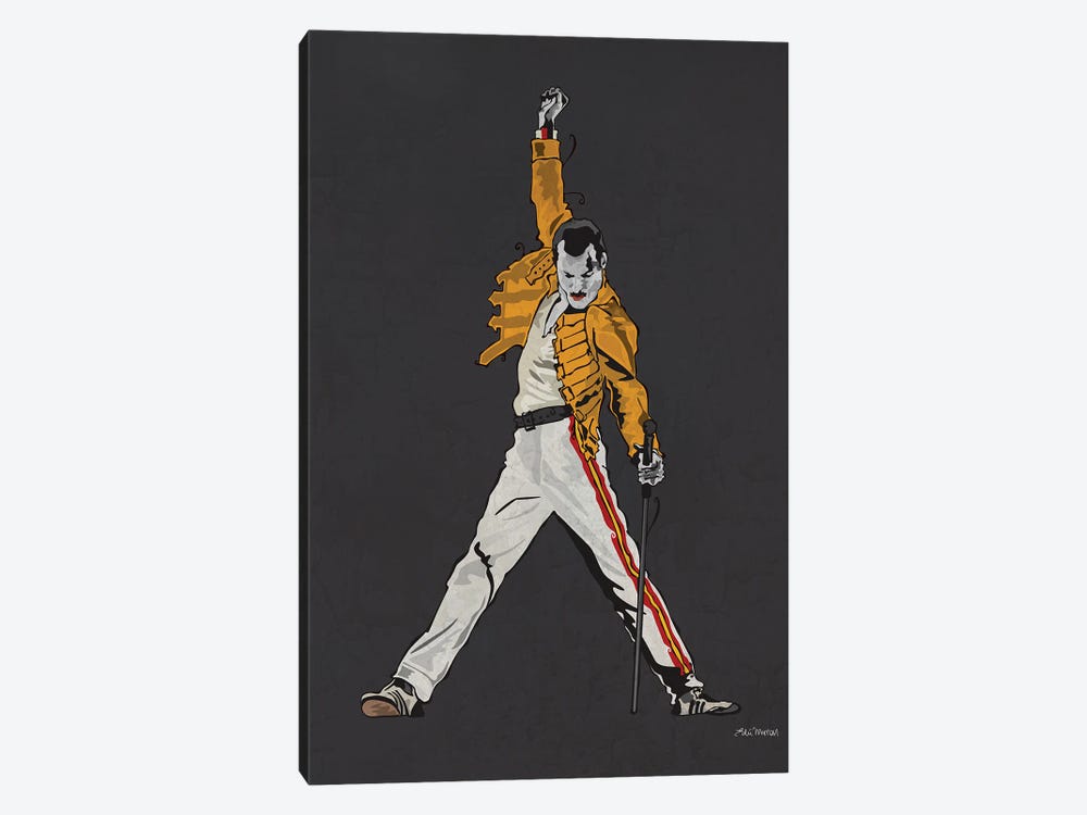 Freddie Mercury by Edú Marron 1-piece Canvas Art Print