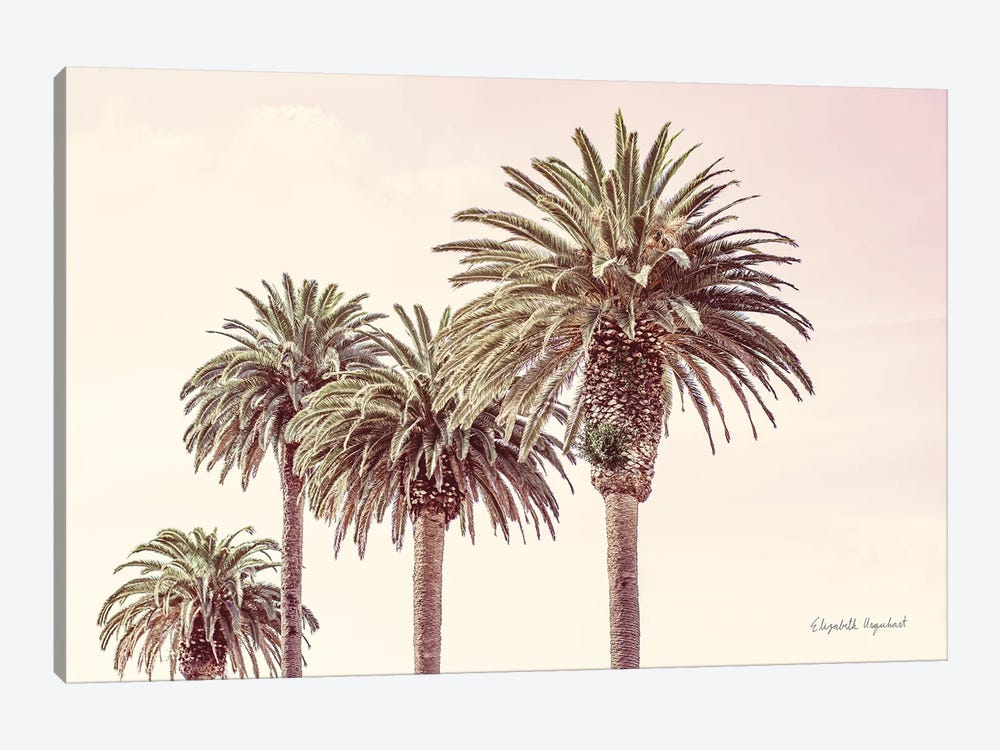 Pastel Palms by Elizabeth Urquhart 1-piece Art Print