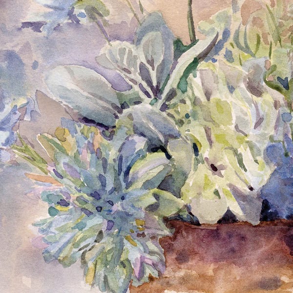 Hydrangeas: Periwinkle Hydrangeas III by Evelia Designs