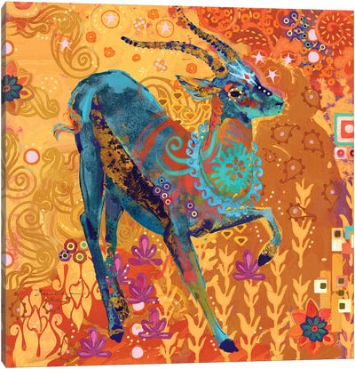 Gazelle Of Samburu Canvas Art Print - Antelope Art