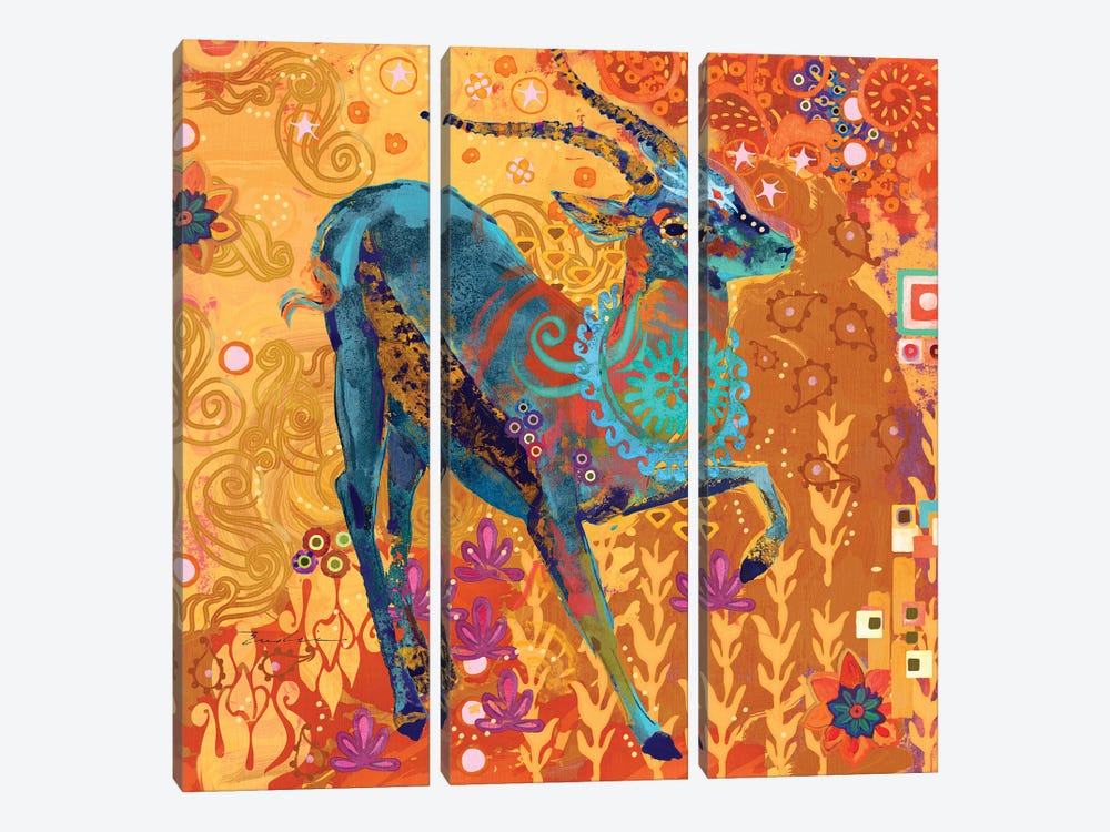 Gazelle Of Samburu by Evelia Designs 3-piece Canvas Art