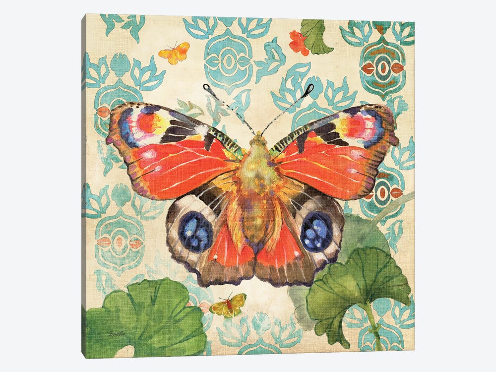 European Peacock Butterfly by Evelia Designs 1-piece Canvas Print