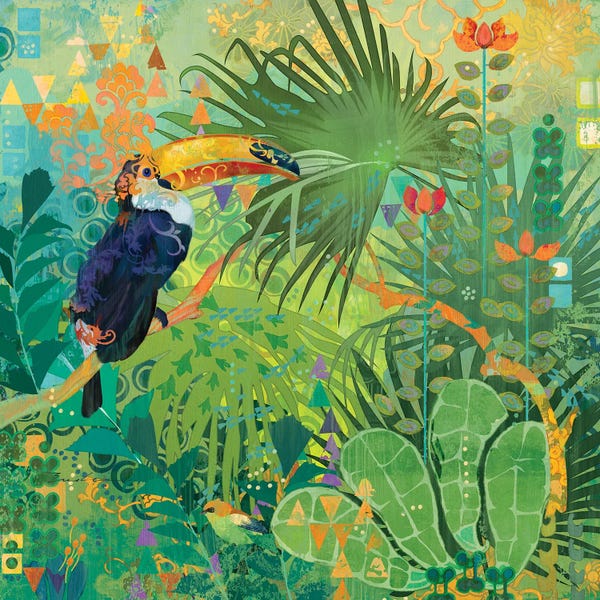 Toucans And Flowers