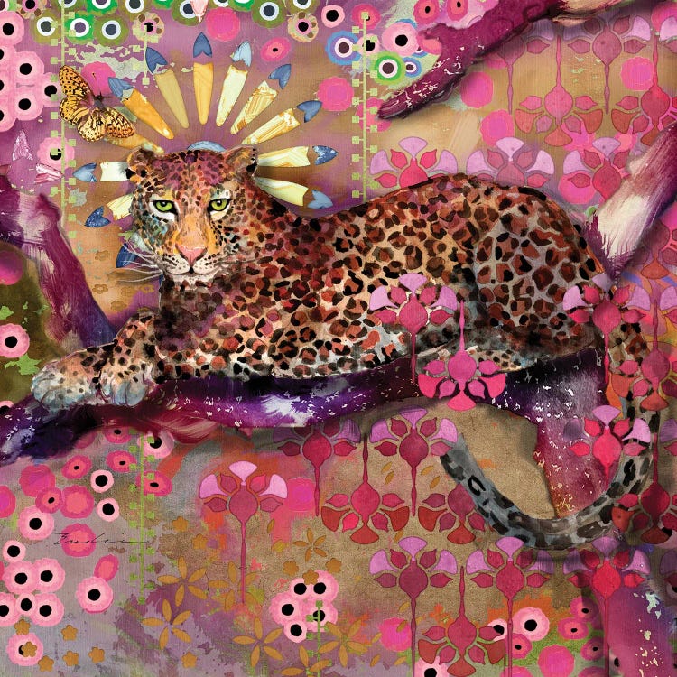 Leopard And Butterfly