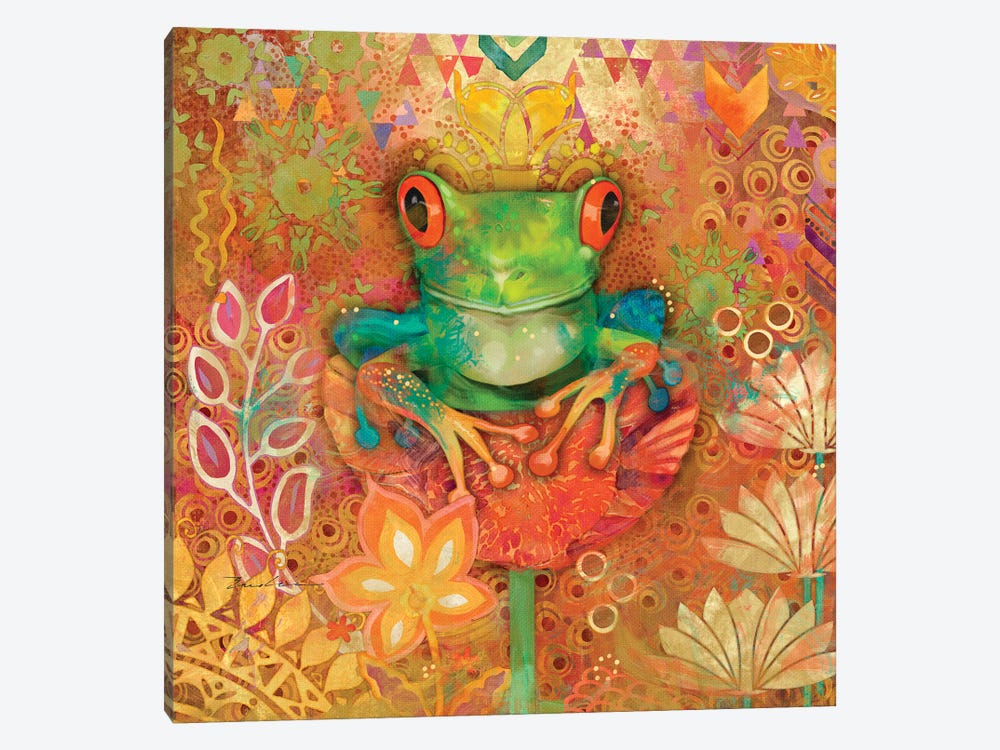 Red-Eyed Tree Frog by Evelia Designs 1-piece Canvas Art Print
