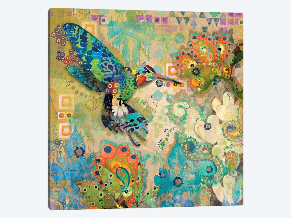 Hummingbirds by Evelia Designs 1-piece Canvas Wall Art