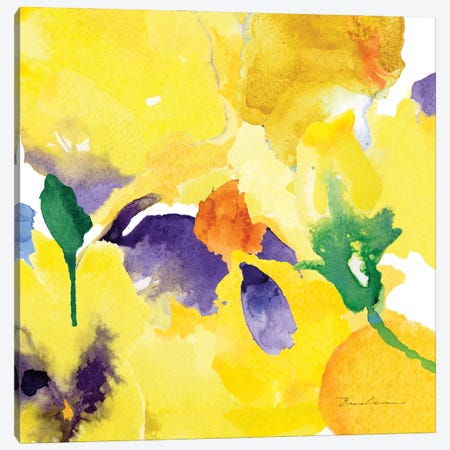 Watercolor Flower Composition V Canvas Print #EVD6} by Evelia Designs Canvas Art