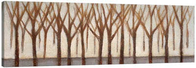 Treelines Canvas Art Print - Minimalist Nature