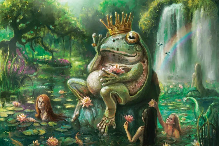 Secret Lake by Anastasia Evgrafova wall art