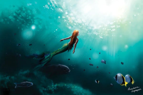 Fish: Towards The Light by Anastasia Evgrafova