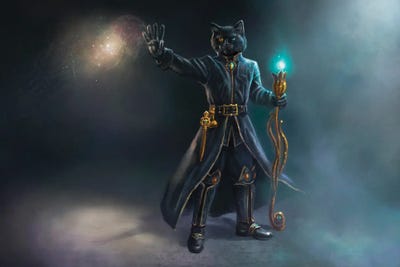 Black Magic Cat by Anastasia Evgrafova multi panel art