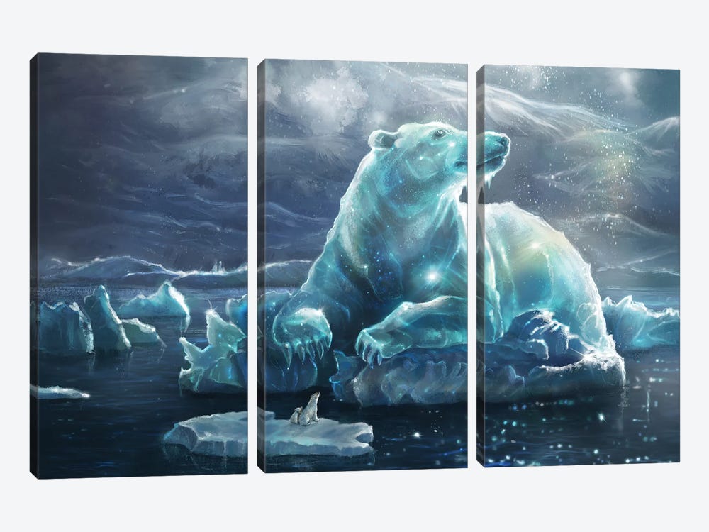 Arctic Star by Anastasia Evgrafova 3-piece Canvas Artwork