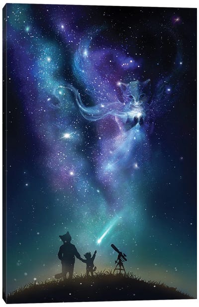 Guiding Star Canvas Art Print - Nebula Art
