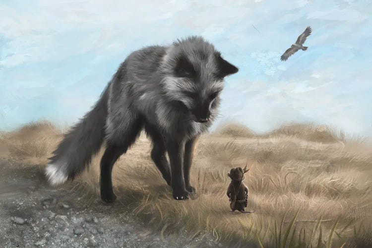 Meeting by Anastasia Evgrafova wall art