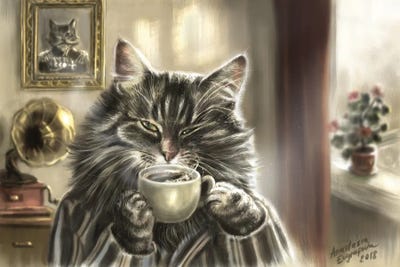 Morning Coffee by Anastasia Evgrafova canvas print