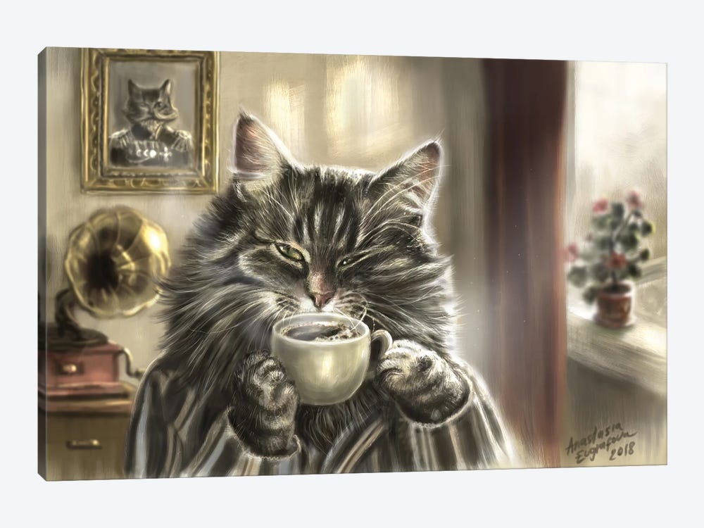 Morning Coffee by Anastasia Evgrafova 1-piece Art Print