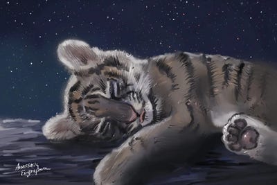 Siberian Tiger by Anastasia Evgrafova canvas print