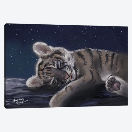 Siberian Tiger Canvas Print #EVF54} by Anastasia Evgrafova Canvas Artwork