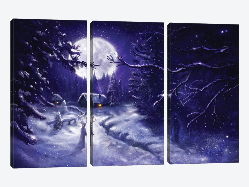 Winter Tales by Anastasia Evgrafova 3-piece Canvas Art Print
