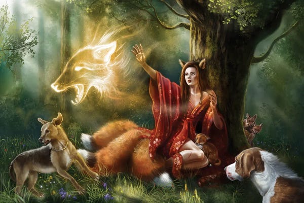 The Secret Lives Of Fairies: Kitsune by Anastasia Evgrafova