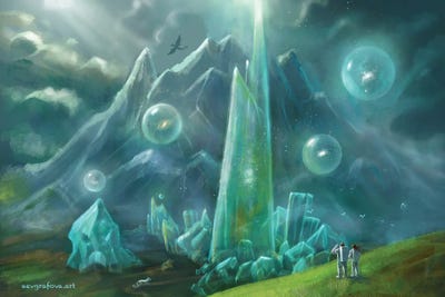 Unknown World by Anastasia Evgrafova multi panel art