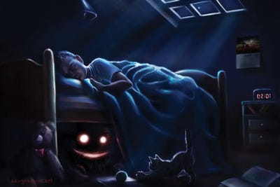 Night Monsters by Anastasia Evgrafova canvas print