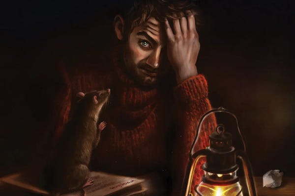 Rats: Rat (Illustration For Stephen King's Story) by Anastasia Evgrafova