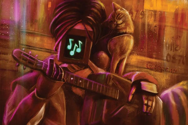 Orange Cats: Music Brings Us Closer by Anastasia Evgrafova