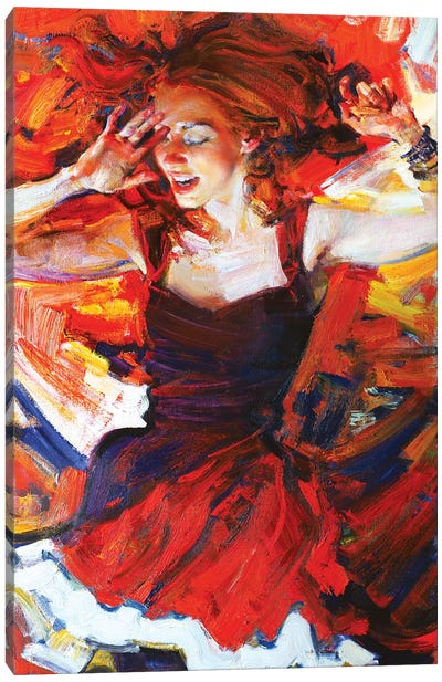 Music In My Mynd III: Dancing Canvas Art Print - Evgeniy Monahov