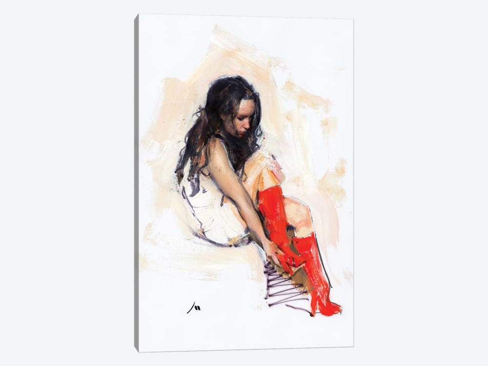 Red Boots by Evgeniy Monahov 1-piece Canvas Art Print