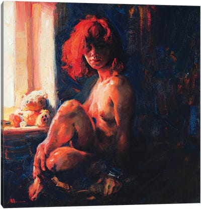Redhead Canvas Art Print - Evgeniy Monahov
