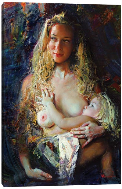 Two Blondes Canvas Art Print - Evgeniy Monahov