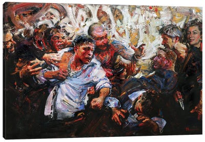 Fighting Without A Cause Canvas Art Print - Evgeniy Monahov