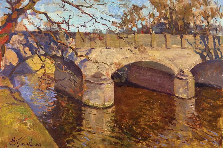 Munich Bridge by Evgeniia Mekhova wall art