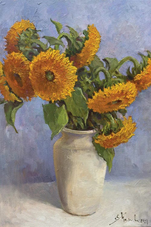 Sunflowers by Evgeniia Mekhova wall art