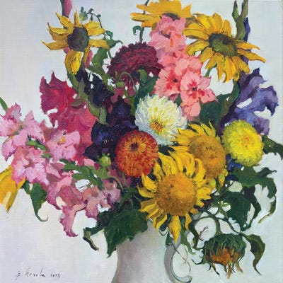 Autumn Is Coming by Evgeniia Mekhova framed canvas print