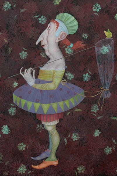 Pop Surrealism & Lowbrow: Butterfly Walk by Evgenia Sare