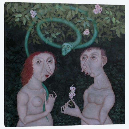 Adam And Eve Canvas Print #EVI17} by Evgenia Sare Canvas Print