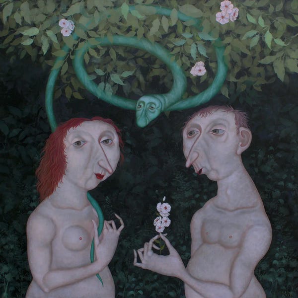 Snakes: Adam And Eve by Evgenia Sare