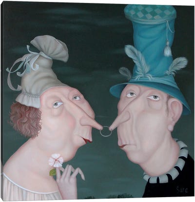 Couple Canvas Art Print - Evgenia Sare