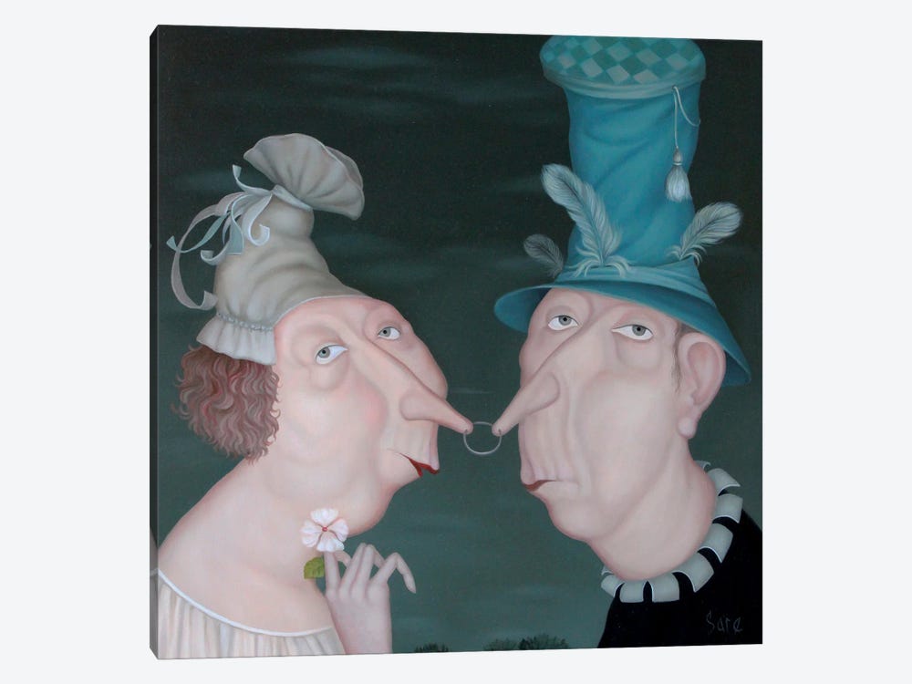 Couple by Evgenia Sare 1-piece Canvas Artwork