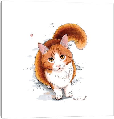 Ginger Canvas Art Print - Pet Obsessed