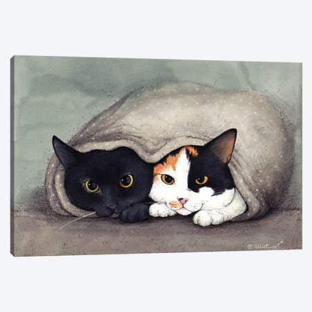 Warm Blanket Canvas Print #EVK59} by Evgeniya Kartavaya Canvas Artwork