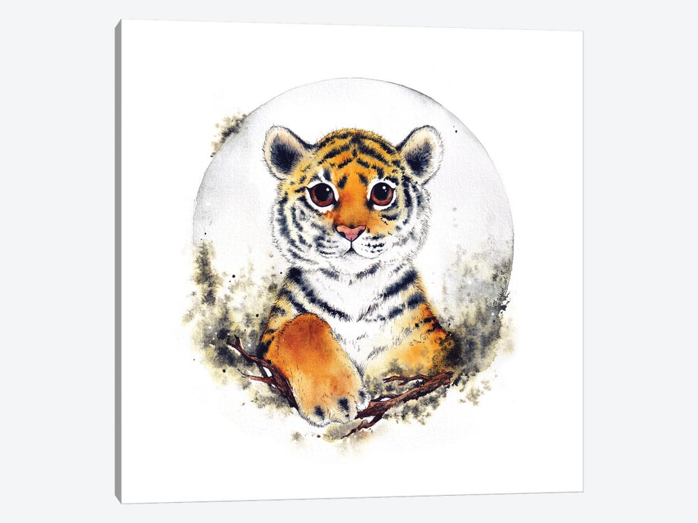 Tiger by Evgeniya Kartavaya 1-piece Canvas Print