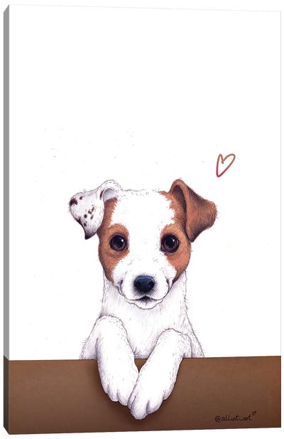 Jack Canvas Art Print - Jack Russell Terrier Art