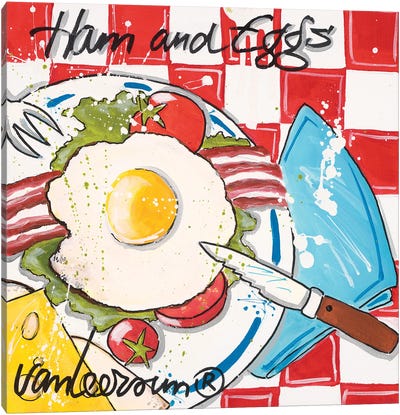 Ham & Eggs Canvas Art Print