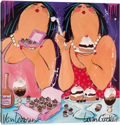 Lov'in Goodies Canvas Art Print - Cake & Cupcake Art