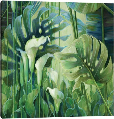 Tropical Garden Canvas Art Print